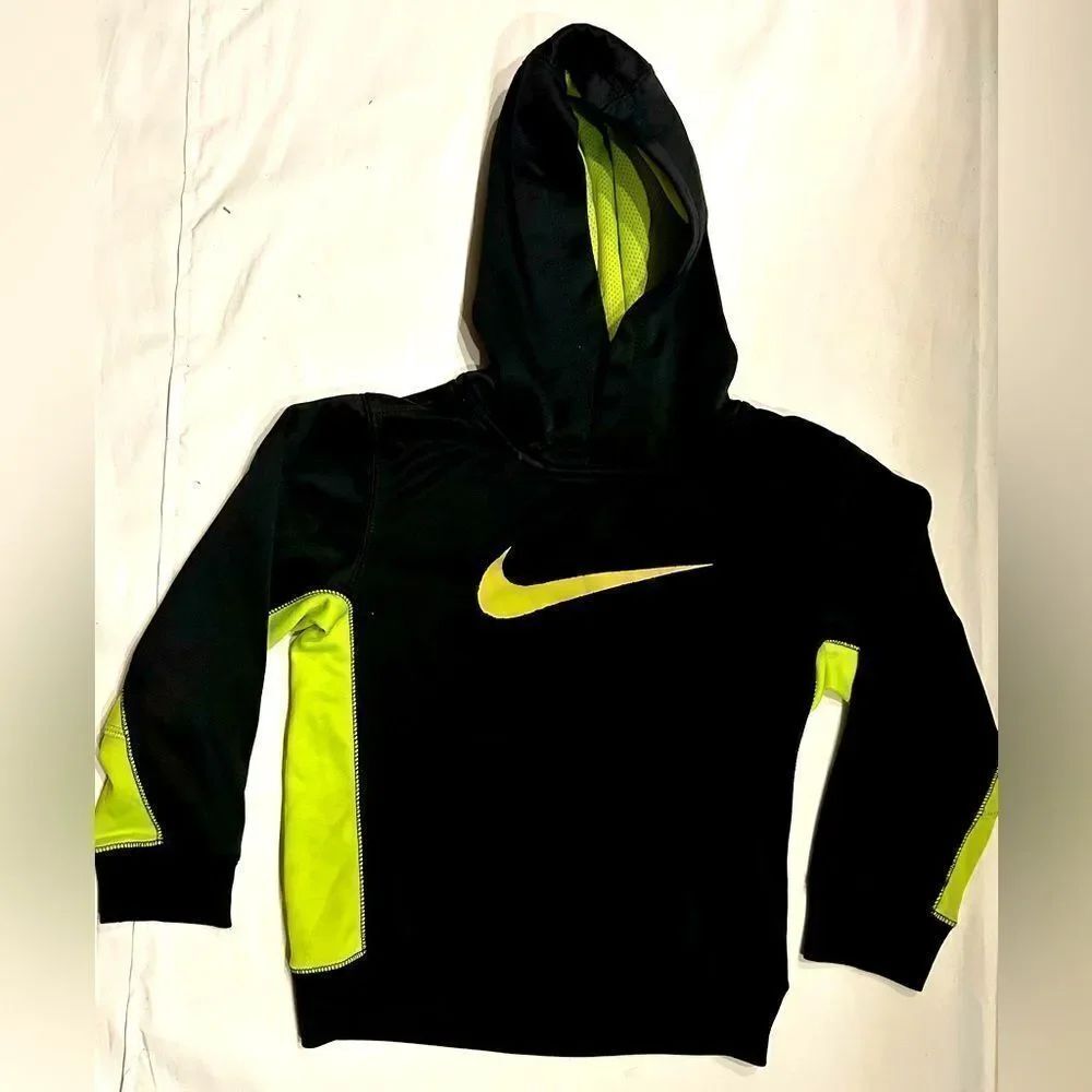 Nike Thermafit Youth Black Green Pullover Sweater Size 6